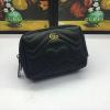 GG476165-057　グッチ GUCCI 2019年最新入荷 GG コスメティックケース ハート カーフスキン 化粧鞄 ポーチ 黒