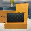 M61694-057　ルイヴィトン LOUISVUITTON 2020年最新入荷 ジッピー ウォレット ラウンドファスナー長財布 ロングウォレット モノグラムエクリプスキャンバス