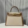 HKL28BSJJZ-063　エルメス HERMES 2021年最新入荷 ケリー トップハンドルバッグ トートバッグ ハンドバッグ レディースかばん キャンパス SWIFT