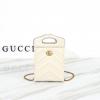 GG699756PBS-057　グッチ GUCCI 2022年最新入荷 GGマーモント ミニバッグ フォンケース 携帯ケース 斜め掛け ショルダーバッグ クロスボディバッグ