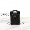 GG699756PBK-057　グッチ GUCCI 2022年最新入荷 GGマーモント ミニバッグ フォンケース 携帯ケース 斜め掛け ショルダーバッグ クロスボディバッグ