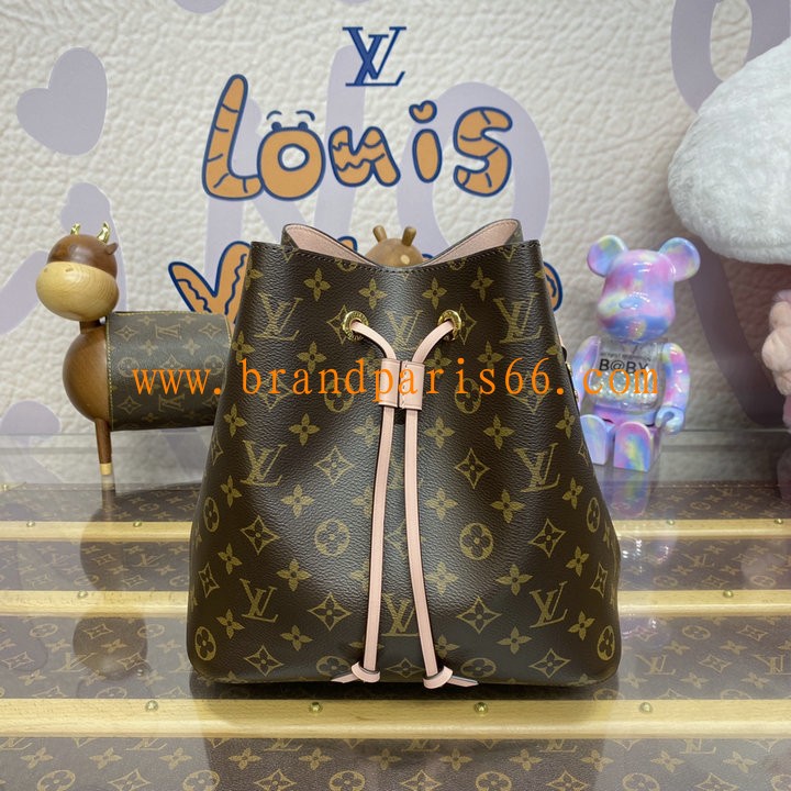 M44022-057　ルイヴィトン LOUISVUITTON 2021年最新入荷 ネオノエ バケットバッグ ショルダーバッグ トートバッグ ドローストリングバッグ モノグラムキャンパス