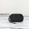 GG448065QBK-057　グッチ GUCCI 2024年最新入荷 GGマーモント キルティング ミニバッグ 斜め掛け ショルダーバッグ カメラバッグ クロスボディバッグ