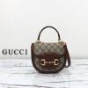 GG781387BKF-057　グッチ GUCCI 2024年最新作 ホースビット 1955 ミニ トップハンドルバッグ 斜め掛け ショルダーバッグ クロスボディバッグ