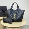 YSL698651BK-025　イヴサンローラン Saint laurent YSL 2022年最新入荷 トップハンドルバッグ トートバッグ ハンドバッグ ポーチ付き レディースかばん