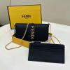 FD8BS076PBK-168　フェンディ FENDI 2024年最新入荷 グラフィ 財布内蔵ミニバッグ チェーンウォレット クラッチポーチ FFファブリック ショルダーバッグ クロスボディバッグ