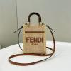 FD8BS051LXZ-168　フェンディ FENDI 2024年最新入荷 サンシャイン ショッパー ミニ トートバッグ ハンドバッグ トップハンドルバッグ 2way 斜め掛け ショルダーバッグ レディースかばん