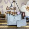 M46673-057　ルイヴィトン LOUISVUITTON 2024年最新入荷 キャリーオール ジップ NM PM ホーボーバッグ ハンドバッグ ポーチ付き トートバッグ レディースかばん