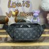 M47058H-057　ルイヴィトン LOUISVUITTON 2024年最新入荷 ラッシュ バムバッグ ウェストバッグ 斜め掛け ショルダーバッグ クロスボディバッグ モノグラムエクリプス キャンバス