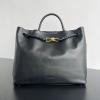 BOV806010BK-aj　ボッテガヴェネタ BOTTEGAVENETA 2024年最新入荷 新作 ラージ アンディアーモ トップハンドルバッグ レディース トートバッグ カーフレザー ブラック