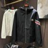 JKMC24004-MS　モンクレール MONCLER 2024年秋冬最新入荷 ジャケット 長袖 メンズ パーカー フード付き ナイロン ジップアップ ホワイト 黒