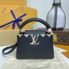 M23263M-057　ルイヴィトン LOUISVUITTON 2024年最新入荷 カプシーヌ MINI トップハンドルバッグ 2way ショルダーバッグ レザー レディース