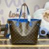 M13753-057　ルイヴィトン LOUISVUITTON 2024年最新入荷 ネヴァーフル インサイドアウト  MM ハンドバッグ リバーシブル モノグラム キャンバス テキスタイル