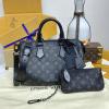 M21108-057　ルイヴィトン LOUISVUITTON 2024年最新入荷 スピーディ P9 バンドリエール 30 ハンド ショルダー ボストンバッグ モノグラムエクリプス キャンバス