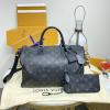 M13916-057　ルイヴィトン LOUISVUITTON 2024年最新入荷 スピーディ P9 バンドリエール 40 ハンド ショルダー ボストンバッグ モノグラムエクリプス キャンバス