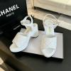 CHJ24041P-26　シャネル CHANEL 2024年秋冬最新入荷 サンダル 靴 レディース シューズ レザー ココマーク ウエッジソール ヒール マトラッセ