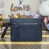 M11486-057　ルイヴィトン LOUISVUITTON 2024年最新入荷 テイクオフ ポーチ クラッチバッグ セカンドバッグ ブルーマリーヌ LV アエログラム レザー