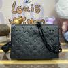 M11370-057　ルイヴィトン LOUISVUITTON 2024年最新入荷 クッサン PM ショルダーバッグ レディース マットラムレザー オール ブラック