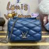 M12434-057　ルイヴィトン LOUISVUITTON 2024年最新入荷 GO-14 PM ショルダーバッグ ラムレザー デニム ブルー レディース