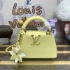 M11351-057　ルイヴィトン LOUISVUITTON 2024年最新入荷 カプシーヌ EW MINI ハンドバッグ ショルダーバッグ トリヨンレザー バナナ イエロー