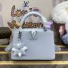 M21303-057　ルイヴィトン LOUISVUITTON 2024年最新入荷 カプシーヌ BB ハンドバッグ ショルダーバッグ トリヨンレザー ウォッシュド ブルー