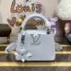 M21416L-057　ルイヴィトン LOUISVUITTON 2024年最新入荷 カプシーヌ MINI ハンドバッグ ショルダーバッグ トリヨンレザー ウォッシュド ブルー