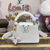 M21416-057　ルイヴィトン LOUISVUITTON 2024年最新入荷 カプシーヌ MINI ハンドバッグ ショルダーバッグ トリヨンレザー スノー ホワイト