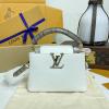 N85515-057　ルイヴィトン LOUISVUITTON 2024年最新入荷 カプシーヌ MINI ハンドバッグ ショルダーバッグ トリヨンレザー ホワイト