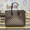 N00065-057　ルイヴィトン LOUISVUITTON 2024年最新入荷 オンザゴー ヴォワヤージュ ハンドバッグ トートバッグ ショッピングバッグ ダミエエベヌキャンパス レディース