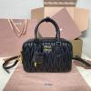 MM5BB124BBK-057　ミュウミュウ MIUMIU 2024年最新入荷 アルカディ トートバッグ スモール ハンドバッグ 2way ショルダーバッグ レディース