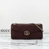 GG788371PJH-057　グッチ GUCCI 2024年最新入荷 GGマーモント ラージ ショルダーバッグ  チェーンポーチ レディース レザー