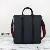 GG794918BQK-057　グッチ GUCCI 2024年最新入荷 GG ミディアム トートバッグ ブリーフケース メンズ ショルダーバッグ ビジネスバッグ キャンパス