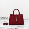 GG795349PRD-057　グッチ GUCCI 2024年最新入荷 フック クロージャー付き スモール トートバッグ ハンドバッグ 2way ショルダーバッグ レディース レザー