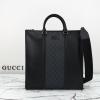 GG795460BQK-057　グッチ GUCCI 2024年最新入荷 GG ミディアム トートバッグ ブリーフケース メンズ ショルダーバッグ ビジネスバッグ キャンパス 