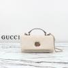 GG806017GBS-057　グッチ GUCCI 2024年最新入荷 GGミラノ ミニ トップハンドルバッグ トートバッグ 2way チェーン ショルダーバッグ レディース レザー