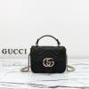 GG811238PBK-057　グッチ GUCCI 2024年最新入荷 GGマーモント ミニ トップハンドルバッグ トートバッグ 2way ショルダーバッグ レディース