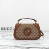 GG815714BKF-057　グッチ GUCCI 2024年最新入荷 ブロンディ スモール トップハンドルバッグ ショルダーバッグ レディース コットンリネン キャンバス