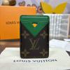 M12855-057　ルイヴィトン LOUISVUITTON 2024年最新入荷 ポルト カルト マグネット カードケース スマートフォンケース モノグラム マカサー キャンバス