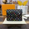 M14163-057　ルイヴィトン LOUISVUITTON 2024年最新入荷 LV TM ポルトフォイユ ヴィクトリーヌ 三つ折り財布 カード入れ モノグラム マルチカラー キャンバス