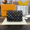 M13399K-057　ルイヴィトン LOUISVUITTON 2024年最新入荷 LV TM ポルトモネ ロザリ 小銭入れ コインケース フラップウォレット 短財布 モノグラム マルチカラー キャンバス