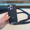 SJPD25006-99 プラダ PRADA 2025年最新入荷 サフィアーノレザー スマートフォンケース ショルダー付き iphone用カバー 携帯ケース