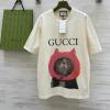 TDGG25016-XG グッチ GUCCI 2025年最新入荷 コットンジャージー Tシャツ 半袖 クルーネック レディース カジュアル おしゃれ