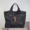 YSL698651BBK-99 イヴサンローラン Saint laurent YSL 2025年最新入荷 イカル ラフィア ラージ トートバッグ ハンドバッグ レディース