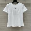 TDPD25009-XG プラダ PRADA 2025年最新入荷 コットンジャージー Tシャツ 半袖 クルーネック レディース カジュアル おしゃれ