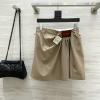KQLE25004-XG ロエベ LOEWE 2025年最新入荷 ドレープ ミニ スカート カジュアル おしゃれ レディース
