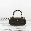 GG827750PSG-057 グッチ GUCCI 2025年新作 GG バンブーバッグ トップハンドルバッグ トートバッグ ショルダーバッグ レザー レディース