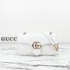 GG837267PBS-057 グッチ GUCCI 2025年新作 GGマーモント ミディアム ショルダーバッグ フラップバッグ レディース