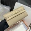 H708SJFH-063 エルメス HERMES 2025最新入荷 ケリーウォレット ポーチ 手持ちかばん ロングウォレット クラッチバッグ ヴォーエプソン