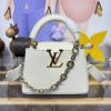 M12938-057 ルイヴィトン LOUISVUITTON 2025年新作 カプシーヌ MINI ハンドバッグ ショルダーバッグ レザー