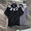 TDPD25010-JS プラダ PRADA 2025年最新入荷 コットンジャージー ショートスリーブ クルーネック 半袖 カジュアル おしゃれ 男女兼用